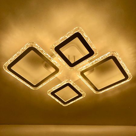 Люстра светодиодная ESTARES OVAL DOUBLE ICE RGB WT 75W, фото , изображение 7