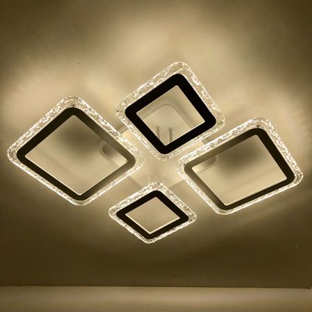 Люстра светодиодная ESTARES OVAL DOUBLE ICE RGB WT 75W, фото 