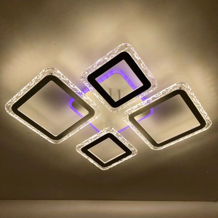 Люстра светодиодная ESTARES OVAL DOUBLE ICE RGB WT 75W, фото , изображение 8