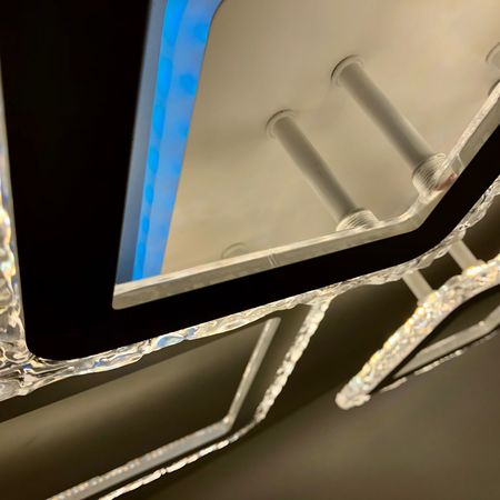 Люстра светодиодная ESTARES OVAL DOUBLE ICE RGB WT 75W, фото , изображение 4