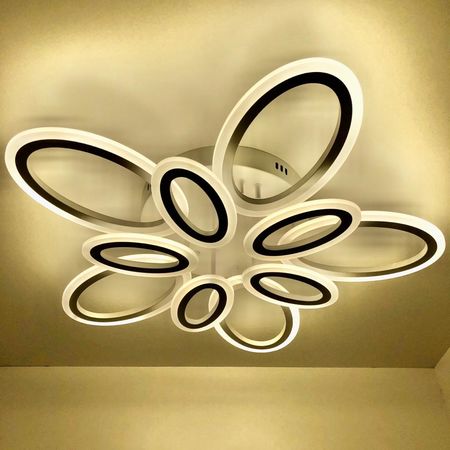 Светодиодная люстра LI8877/5+5А WH 160W, фото 