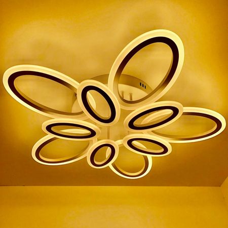 Светодиодная люстра LI8877/5+5А WH 160W, фото , изображение 2