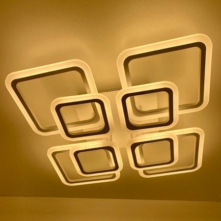 Светодиодная люстра LI8822/4+4B WH 176W, фото , изображение 4