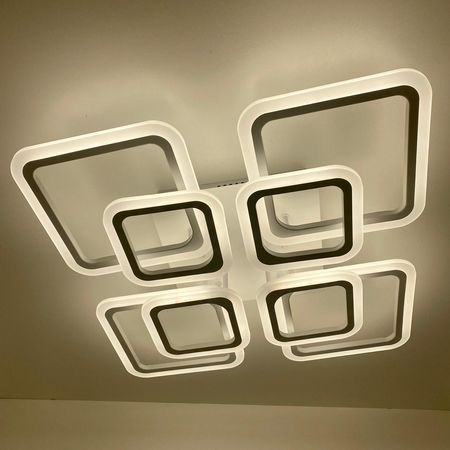 Светодиодная люстра LI8822/4+4B WH 176W, фото 