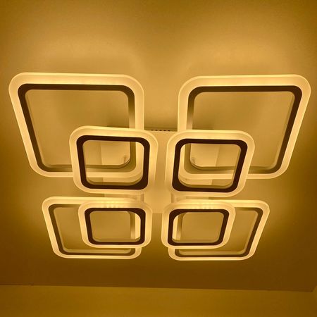 Светодиодная люстра LI8822/4+4B WH 176W, фото , изображение 7