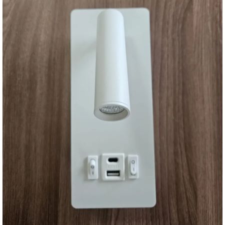 Светильник св/д NOTA P1565-30 USB-BL 15W 6500K WH IN HOME, фото 