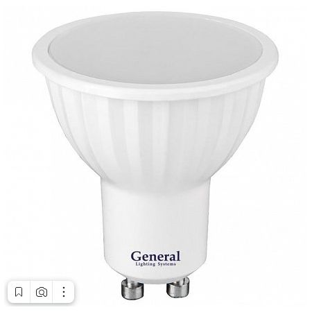 Лампа General GLDEN-GU10 10Вт 230В 6500, фото 