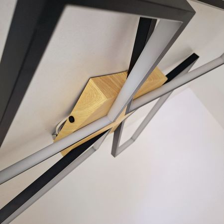 Светильник светодиодный ESTARES ORLANDO 120W BK/WOOD/WHITE, фото , изображение 5