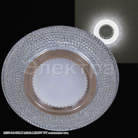 Встр. свет-к 14350-9.0-001LD MR16+LED3W WT, фото 