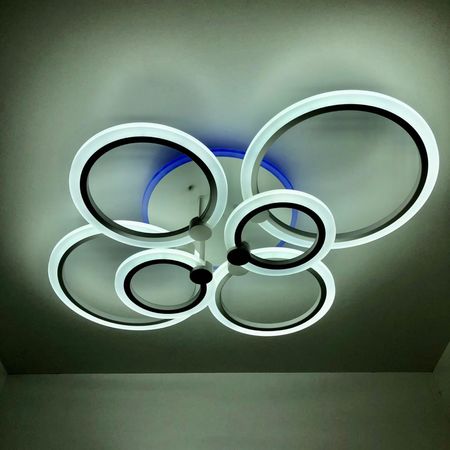 Светильник светодиодный LI8449/6 WH (RGB) 108W+7W ПДУ, фото , изображение 2