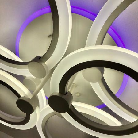 Светильник светодиодный LI8449/6 WH (RGB) 108W+7W ПДУ, фото , изображение 5