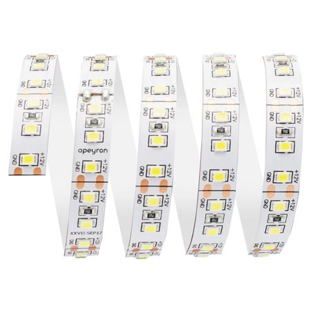 Светодиодная лента 12 Вт/м SMD2835 (120 диод/м) Открытая (IP20) Цвет Теплый белый LR, фото 
