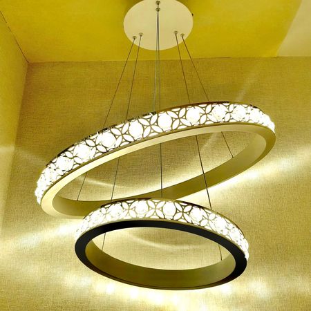 Светодиодная люстра FA169 WH/CH 86W 600*800, фото 