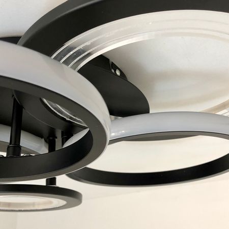 Люстра с/д Х20454/5S BK LED 120W, фото , изображение 3