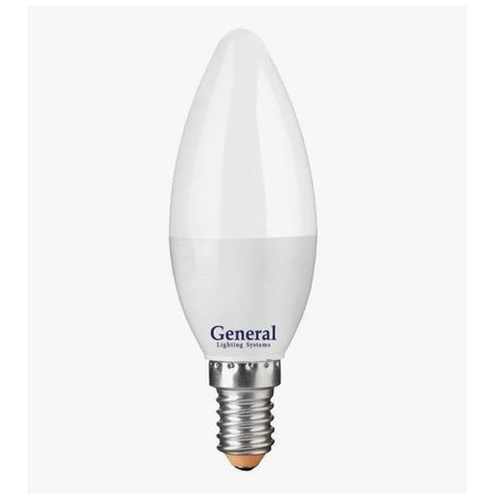 Лампа General GLDEN-CF-8-230-E14-6500 свеча, фото 