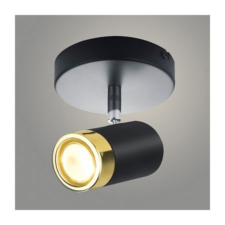 Спот 2259-1BL MATT BK+FGD GU10, фото 