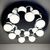 Управляемый светодиодный светильник ESTARES MOLECULA 120W R-550-CHROME/WHITE-220-IP40, фото , изображение 2